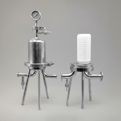 5-Inch Stainless Steel Single Core Pleated Filter Housing