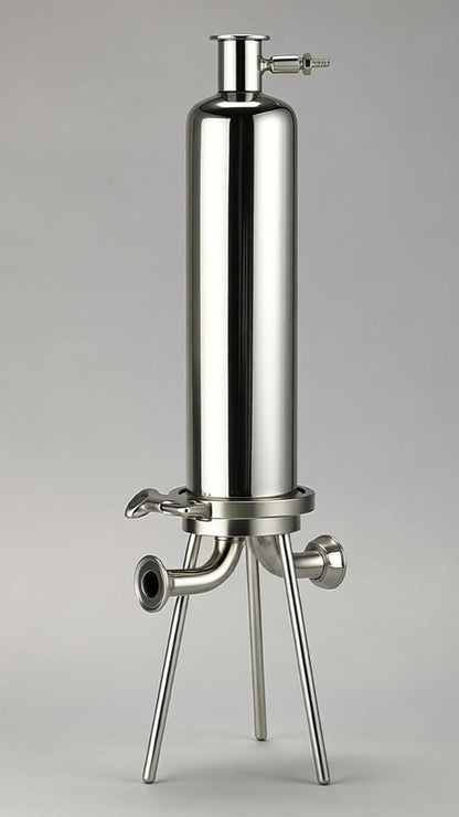 20-Inch Stainless Steel Single Core Pleated Filter Housing