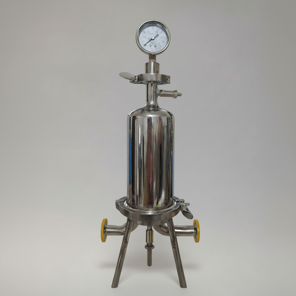 5-Inch Stainless Steel Single Core Pleated Filter Housing