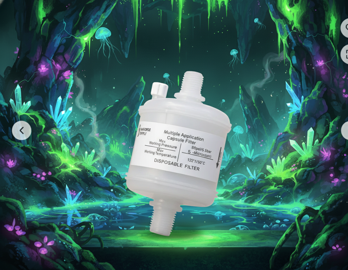 Hydrophilic White Capsule Filter (PVDF)